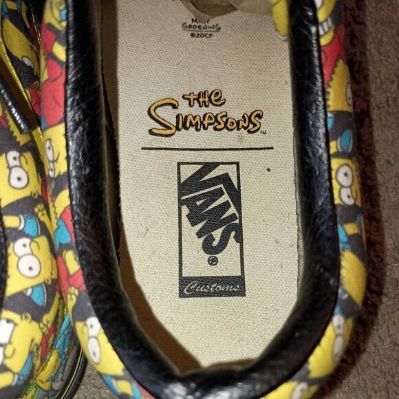 Rare Vans Simpsons Off the Wall Springfield Community  Sneakers HTF WMN 9 MN 7.5 - Picture 4 of 7